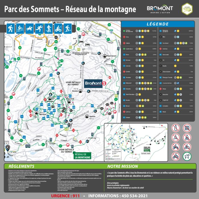 Reseau De La Montagne Ville De Bromont