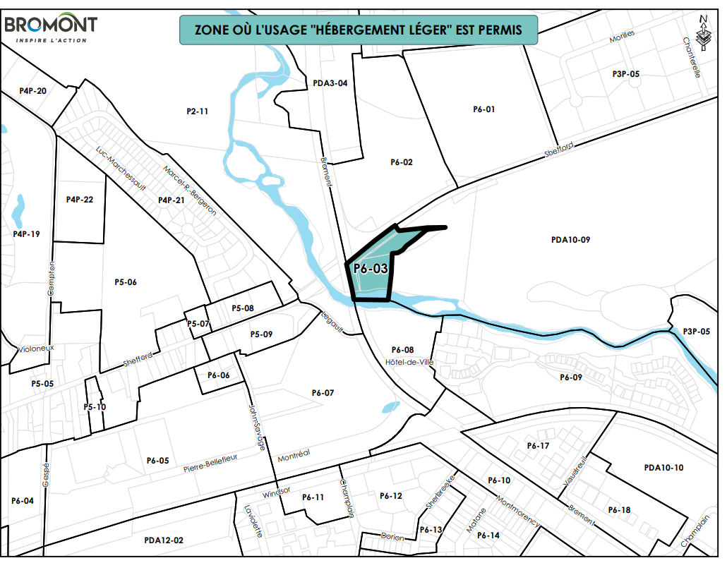Carte Location1 Ville de Bromont